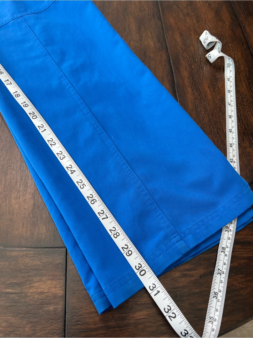 Figs Women's Royal Blue Solid Straight Leg Scrub Pants Size Med Drawstring - Picture 8 of 11